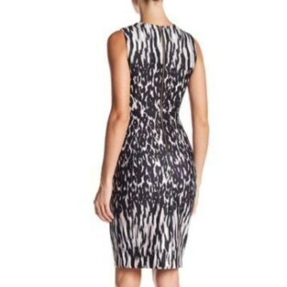 SIZE 2 CALVIN KLEIN NWT DRESS LEOPARD PRINT - Picture 2 of 6